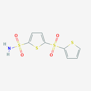 5-(Thiophene-2-sulfonyl)thiophene-2-sulfonamide