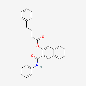[3-(Phenylcarbamoyl)naphthalen-2-yl] 4-phenylbutanoate