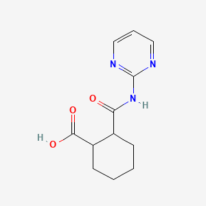 2-(pyrimidin-2-ylcarbamoyl)cyclohexane-1-carboxylic Acid