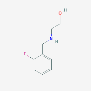 molecular formula C9H12FNO B1622497 2-((2-Fluorobenzyl)amino)ethanol CAS No. 64834-60-2