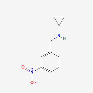 N-[(3-nitrophenyl)methyl]cyclopropanamine