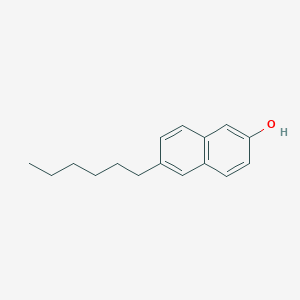 molecular formula C16H20O B162250 6-hexylnaphthalen-2-ol CAS No. 1999-56-0