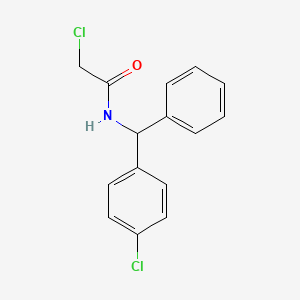 2-chloro-N-[(4-chlorophenyl)(phenyl)methyl]acetamide