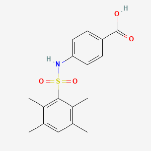 4-[(2,3,5,6-tetramethylphenyl)sulfonylamino]benzoic Acid