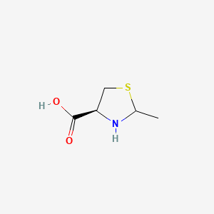 molecular formula C5H9NO2S B1622513 (4S)-2-methyl-1,3-thiazolidine-4-carboxylic acid CAS No. 205985-91-7