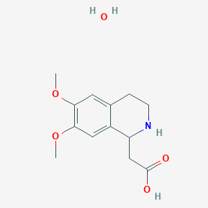 molecular formula C13H19NO5 B1622515 2-(6,7-dimethoxy-1,2,3,4-tetrahydroisoquinolin-1-yl)acetic Acid Hydrate CAS No. 303094-23-7