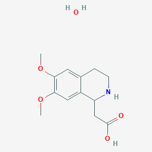 1-Isoquinolineaceticacid, 1,2,3,4-tetrahydro-6,7-dimethoxy-, hydrate (1:1)