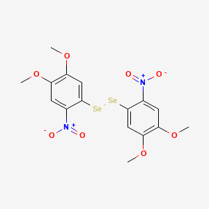molecular formula C16H16N2O8Se2 B1622517 Bis(4,5-dimethoxy-2-nitrophenyl)diselenide CAS No. 58257-01-5