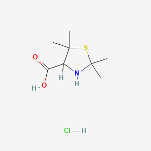 molecular formula C8H16ClNO2S B1622534 2,2,5,5-Tetramethylthiazolidine-4-carboxylic acid hydrochloride CAS No. 33078-43-2