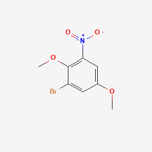 molecular formula C8H8BrNO4 B1622542 1-Bromo-2,5-dimethoxy-3-nitrobenzene CAS No. 55034-12-3