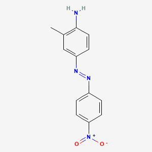 molecular formula C13H12N4O2 B1622556 4-[(4-Nitrophenyl)azo]-O-toluidine CAS No. 84255-13-0