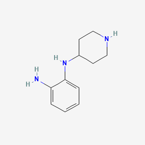 molecular formula C11H17N3 B1622557 N-Piperidin-4-ylbenzene-1,2-diamine CAS No. 83732-53-0