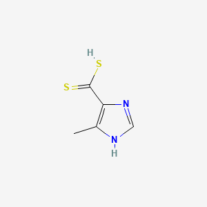 molecular formula C5H6N2S2 B1622558 5-Methyl-1H-imidazole-4-carbodithioic acid CAS No. 84255-40-3