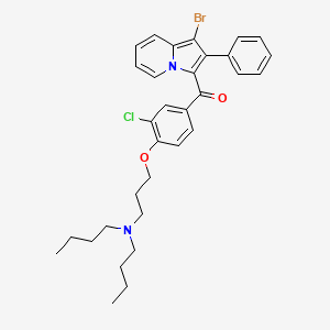 molecular formula C32H36BrClN2O2 B1622567 Rilozarone CAS No. 79282-39-6