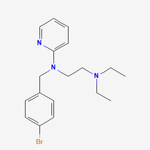 molecular formula C18H24BrN3 B1622568 Pyridine, 2-((p-bromobenzyl)(2-(diethylamino)ethyl)amino)- CAS No. 74037-39-1