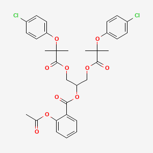 molecular formula C32H32Cl2O10 B1622569 Salafibrate CAS No. 64496-66-8