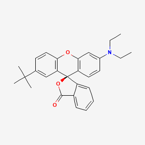 molecular formula C28H29NO3 B1622588 2'-Tert-butyl-6'-(diethylamino)spiro[2-benzofuran-3,9'-xanthene]-1-one CAS No. 72884-85-6