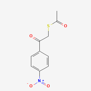 molecular formula C10H9NO4S B1622589 S-[2-(4-nitrophenyl)-2-oxoethyl] ethanethioate CAS No. 351003-18-4