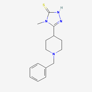 molecular formula C15H20N4S B1622591 5-(1-Benzylpiperidin-4-yl)-4-methyl-4h-1,2,4-triazole-3-thiol CAS No. 866142-48-5
