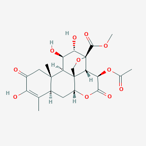 molecular formula C23H28O11 B162260 Brucein B CAS No. 25514-29-8