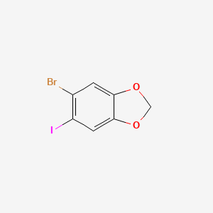 molecular formula C7H4BrIO2 B1622605 5-溴-6-碘苯并[d][1,3]二氧杂环 CAS No. 94670-76-5