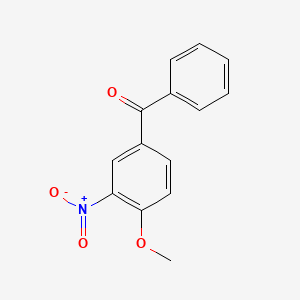 molecular formula C14H11NO4 B1622608 4-Methoxy-3-nitrophenyl phenyl ketone CAS No. 82571-94-6