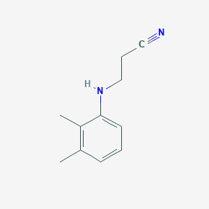 molecular formula C11H14N2 B1622613 3-[(2,3-二甲基苯基)氨基]丙腈 CAS No. 36034-59-0