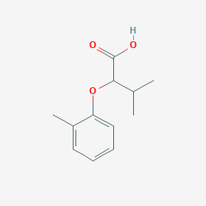 molecular formula C12H16O3 B1622617 3-methyl-2-(2-methylphenoxy)butanoic Acid CAS No. 63403-13-4
