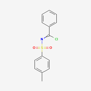 molecular formula C14H12ClNO2S B1622618 N-(Chloro-phenyl-methylene)-4-methyl-benzenesulfonamide CAS No. 4513-27-3