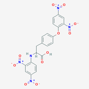 molecular formula C21H15N5O11 B162262 N,O-Di(DNP)-L-tyrosine CAS No. 1694-93-5