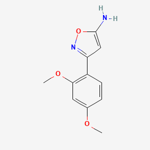 molecular formula C11H12N2O3 B1622624 3-(2,4-Dimethoxyphenyl)-1,2-oxazol-5-amine CAS No. 501326-00-7