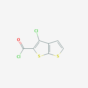 molecular formula C7H2Cl2OS2 B1622637 3-Chlorothieno[2,3-b]thiophene-2-carbonyl chloride CAS No. 39244-06-9
