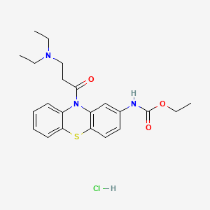 molecular formula C22H28ClN3O3S B1622652 Ethacizine hydrochloride CAS No. 57530-40-2