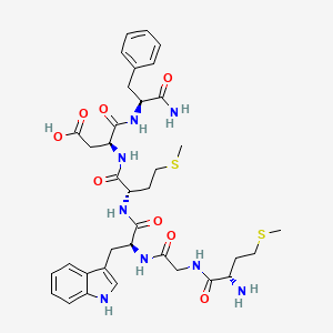 molecular formula C36H48N8O8S2 B1622666 Cholecystokinin hexapeptide CAS No. 21163-42-8