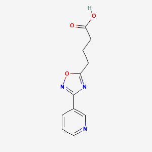 molecular formula C11H11N3O3 B1622680 4-(3-Pyridin-3-yl-1,2,4-oxadiazol-5-yl)butanoic acid CAS No. 878437-11-7