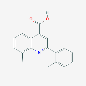 molecular formula C18H15NO2 B1622690 8-Methyl-2-(2-methylphenyl)quinoline-4-carboxylic acid CAS No. 587850-80-4