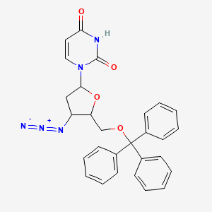 B1622700 1-[4-Azido-5-(trityloxymethyl)oxolan-2-yl]pyrimidine-2,4-dione CAS No. 84472-84-4