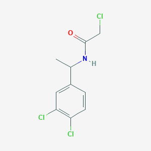 molecular formula C10H10Cl3NO B1622703 2-chloro-N-[1-(3,4-dichlorophenyl)ethyl]acetamide CAS No. 90793-96-7