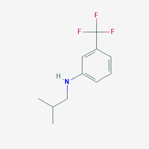 molecular formula C11H14F3N B1622722 Isobutyl-(3-trifluoromethyl-phenyl)-amine CAS No. 55171-30-7