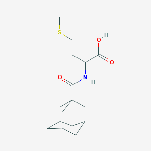 molecular formula C16H25NO3S B1622729 2-[(1-Adamantylcarbonyl)amino]-4-(methylthio)butanoic acid CAS No. 21394-53-6