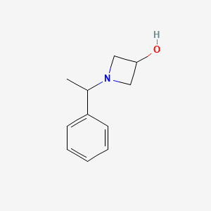 molecular formula C11H15NO B1622747 1-(1-Phenylethyl)azetidin-3-ol CAS No. 40569-60-6