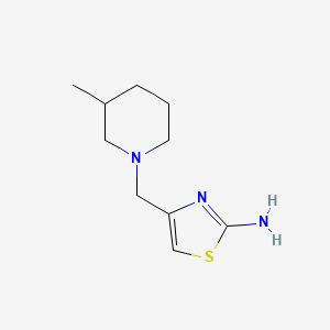 4-[(3-Methylpiperidin-1-yl)methyl]-1,3-thiazol-2-amine