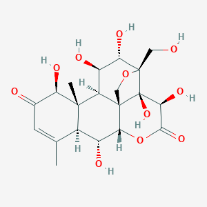 molecular formula C20H26O11 B162276 Yadanziolide B CAS No. 95258-13-2