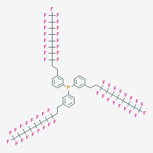 molecular formula C48H24F51P B1622769 Tris[3-(3,3,4,4,5,5,6,6,7,7,8,8,9,9,10,10,10-heptadecafluorodecyl)phenyl]phosphane CAS No. 342889-38-7