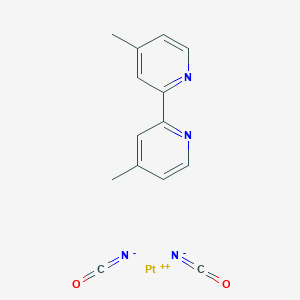 (4,4'-dimethyl-2,2'-bipyridyl-N,N')bis(isocyanto)platinum(II)