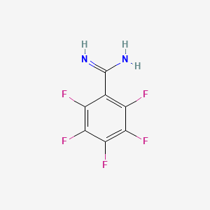 molecular formula C7H3F5N2 B1622771 2,3,4,5,6-Pentafluoro-benzamidine CAS No. 885954-06-3