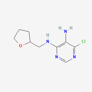 6-chloro-4-N-(oxolan-2-ylmethyl)pyrimidine-4,5-diamine