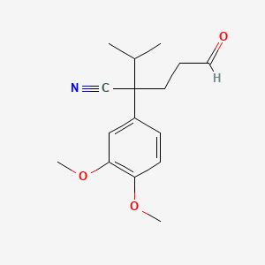 3-(3,4-Dimethoxyphenyl)-2-methyl-6-oxohexane-3-carbonitrile