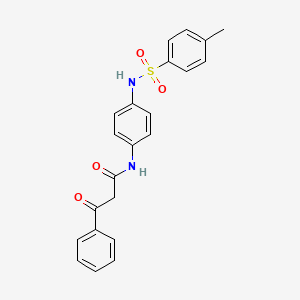 3-Oxo-3-phenyl-N-(4-(((p-tolyl)sulphonyl)amino)phenyl)propionamide