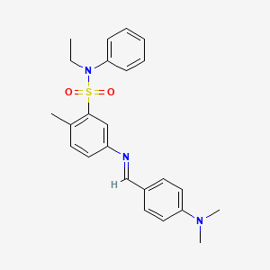4-(((4-(Dimethylamino)phenyl)methylene)amino)-N-ethyl-N-phenyltoluene-2-sulphonamide